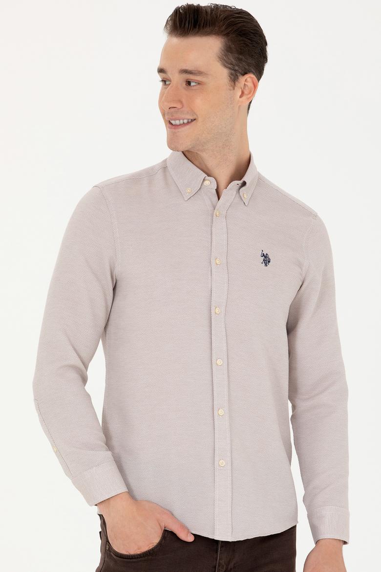 Erkek Kum Uzun Kollu Gömlek - 50279420001