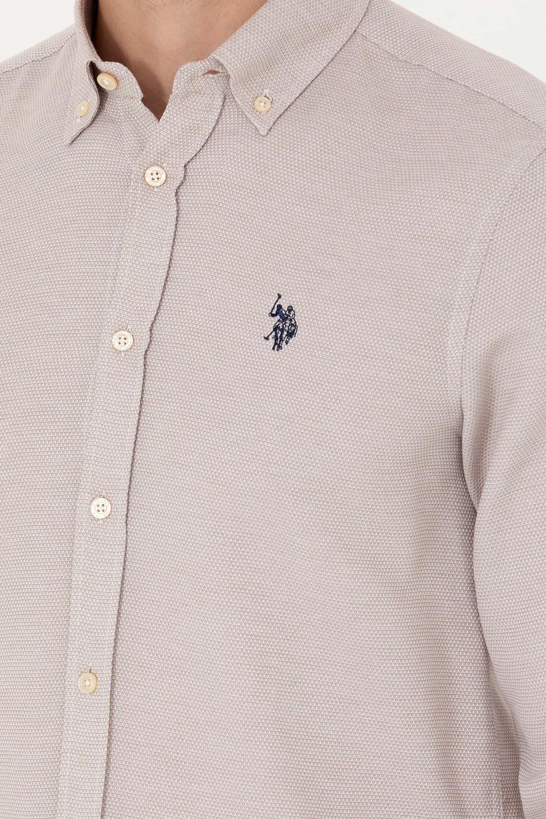 Erkek Kum Uzun Kollu Gömlek - 50279420001