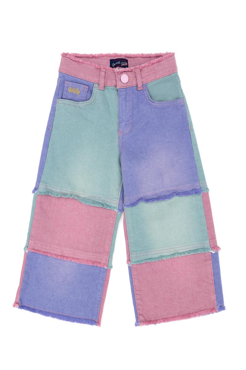 Kız Çocuk Pembe Jean Pantolon