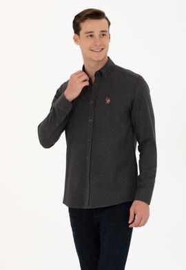 Erkek Siyah Uzun Kollu Basic Gömlek - 50271275169