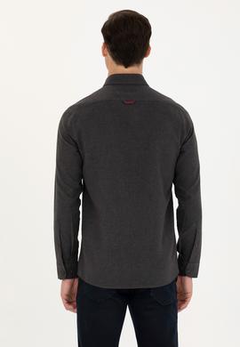 Erkek Siyah Uzun Kollu Basic Gömlek - 50271275169