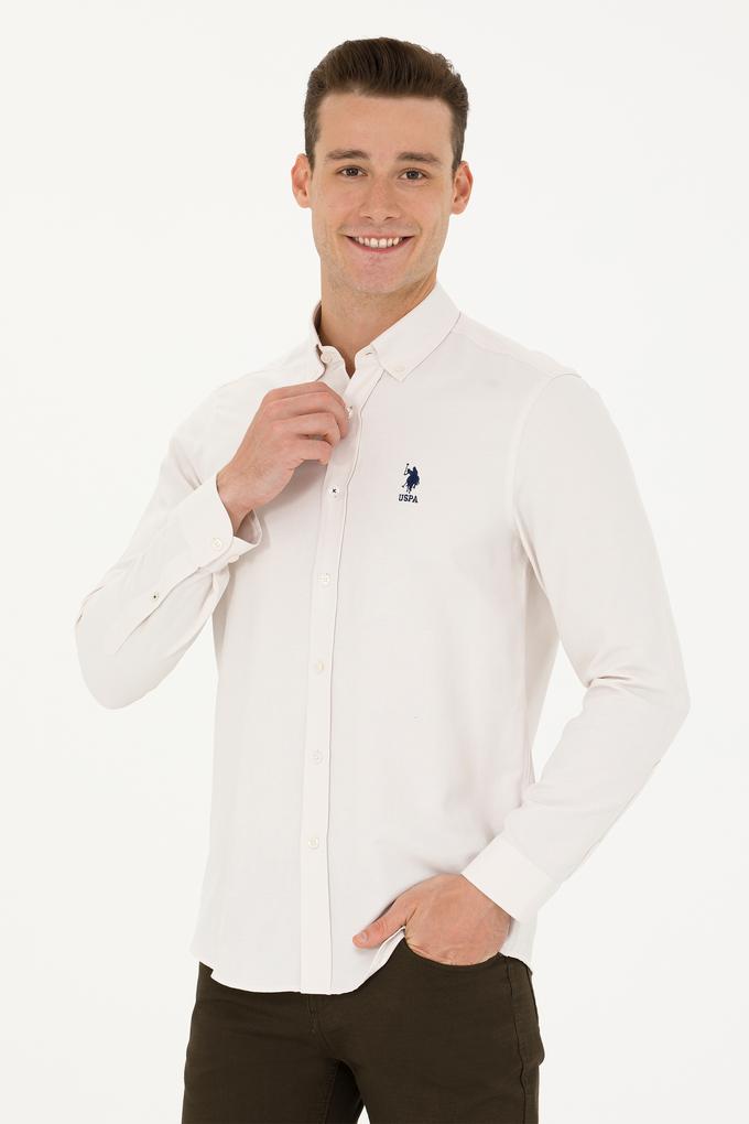 Erkek Taş Uzun Kollu Basic Gömlek