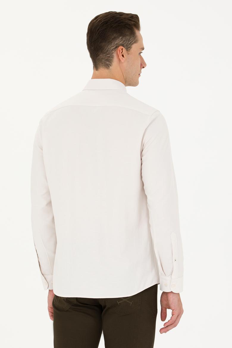 Erkek Taş Uzun Kollu Basic Gömlek - 50271293033