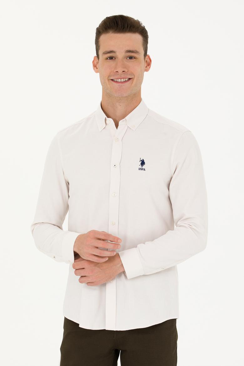 Erkek Taş Uzun Kollu Basic Gömlek - 50271293033