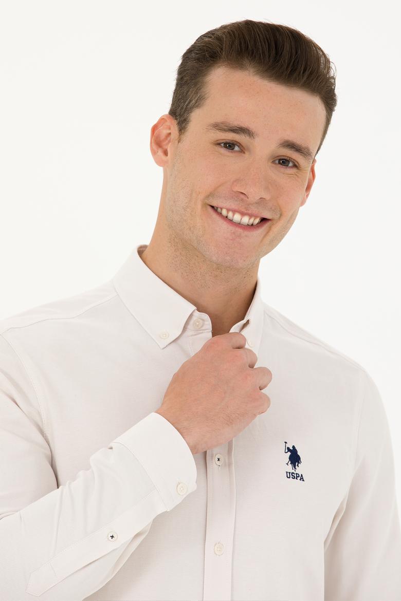 Erkek Taş Uzun Kollu Basic Gömlek - 50271293033