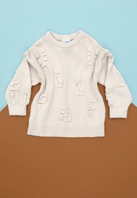 Kız Çocuk Krem Kazak - 50271870016