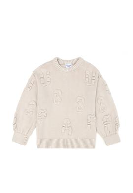 Kız Çocuk Krem Kazak - 50271870016