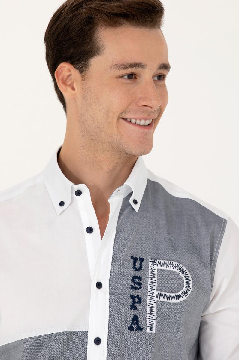 Erkek Lacivert Uzun Kollu Gömlek