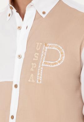 Erkek Kum Uzun Kollu Gömlek - 50272364024