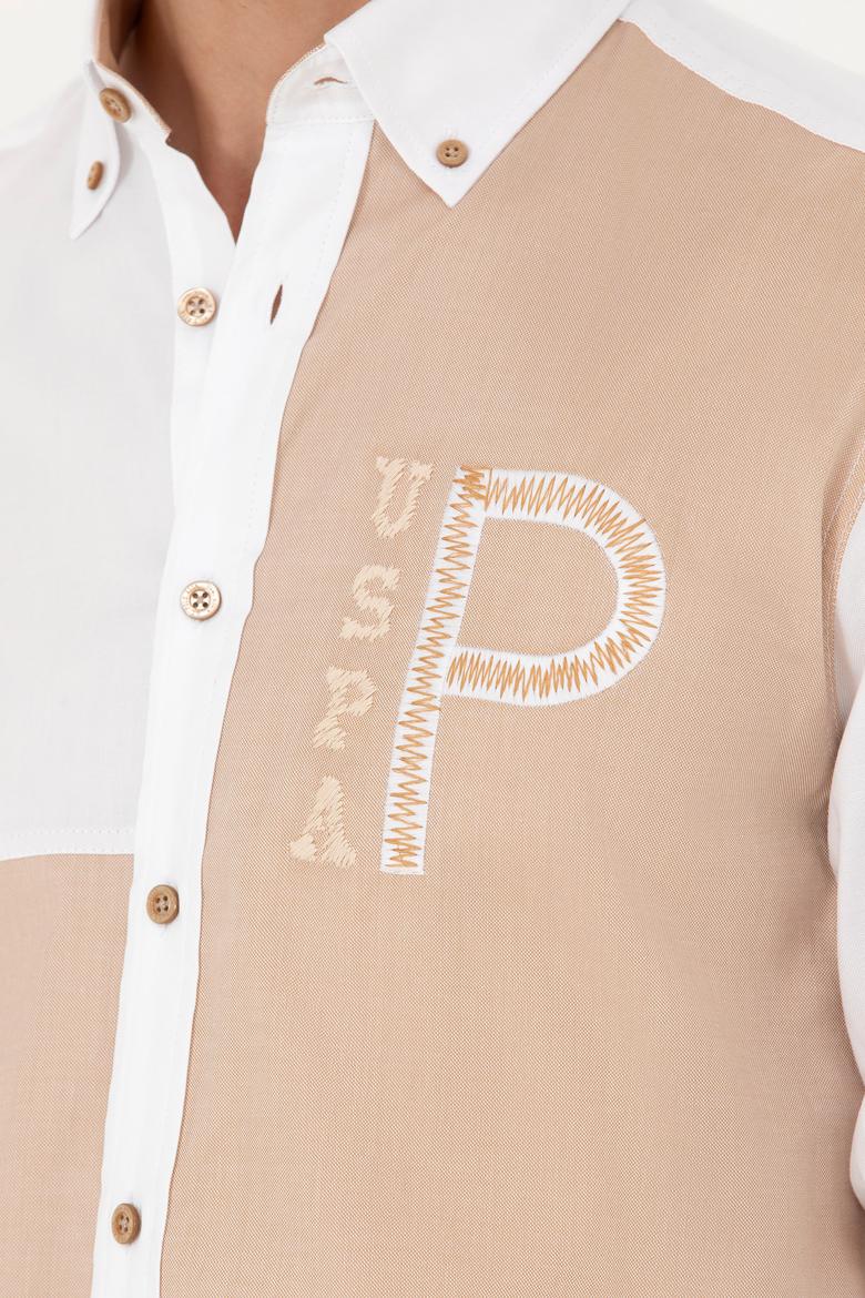 Erkek Kum Uzun Kollu Gömlek - 50272364024