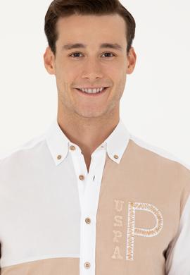 Erkek Kum Uzun Kollu Gömlek - 50272364024