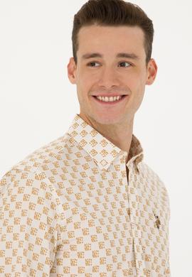 Erkek Taş Uzun Kollu Gömlek - 50272589005