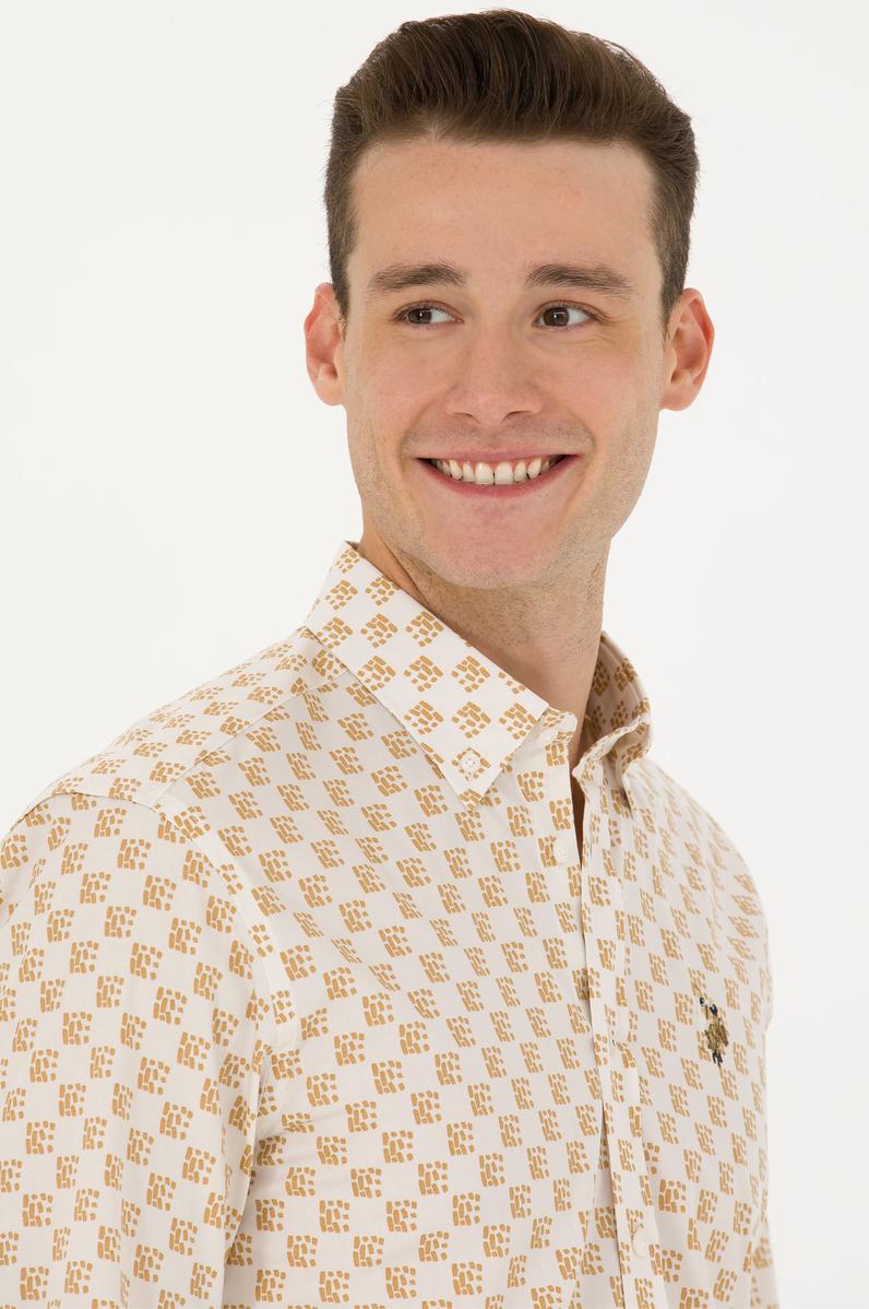 Erkek Taş Uzun Kollu Gömlek