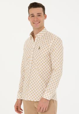 Erkek Taş Uzun Kollu Gömlek - 50272589005