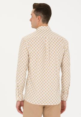 Erkek Taş Uzun Kollu Gömlek - 50272589005