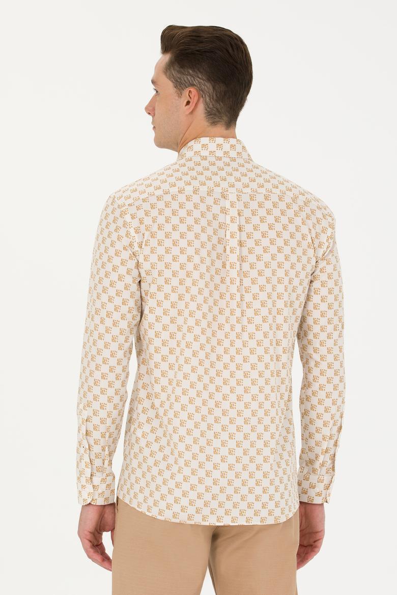 Erkek Taş Uzun Kollu Gömlek - 50272589005