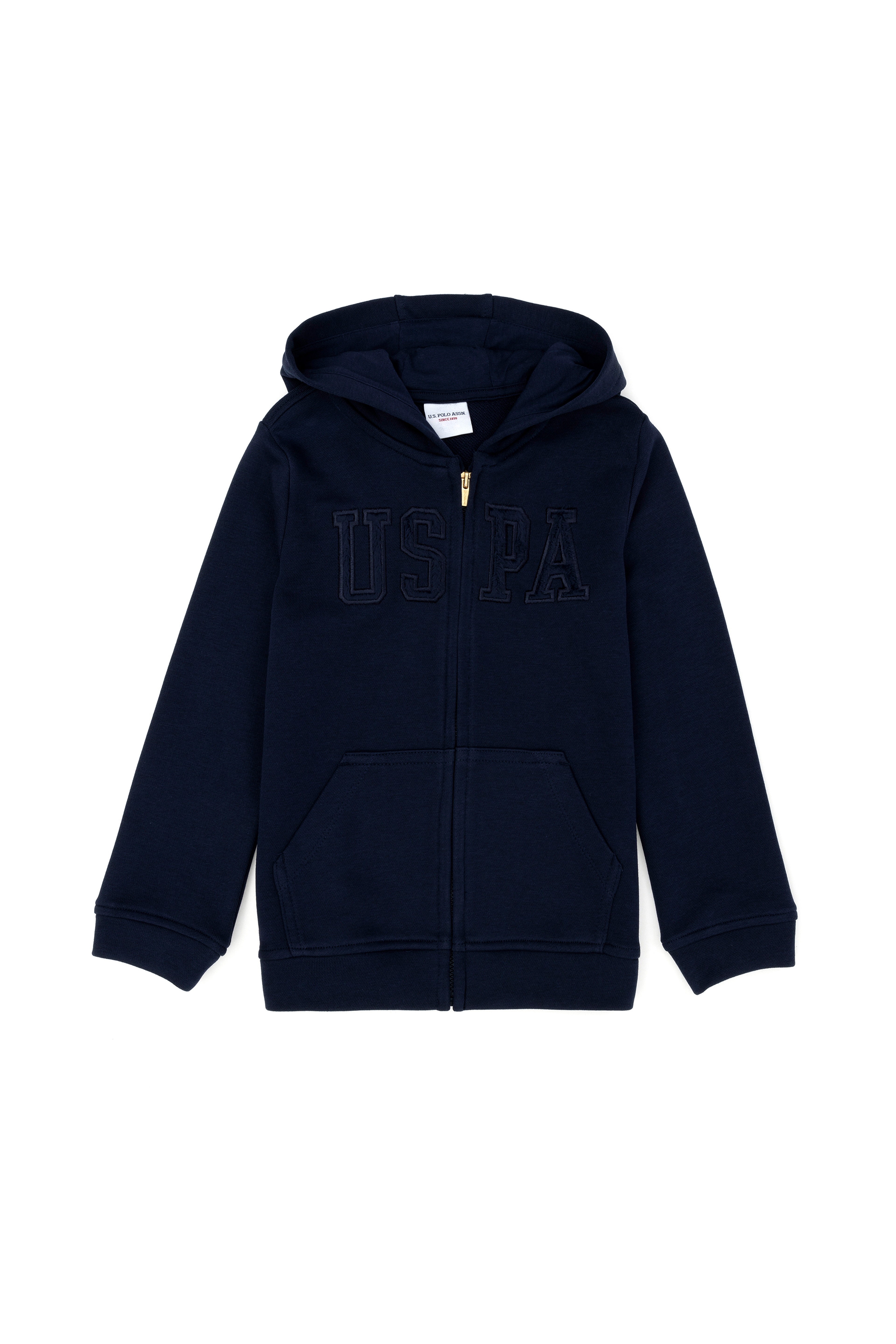 Çocuk Lacivert Fermuarlı Basic Sweatshirt - Image 1