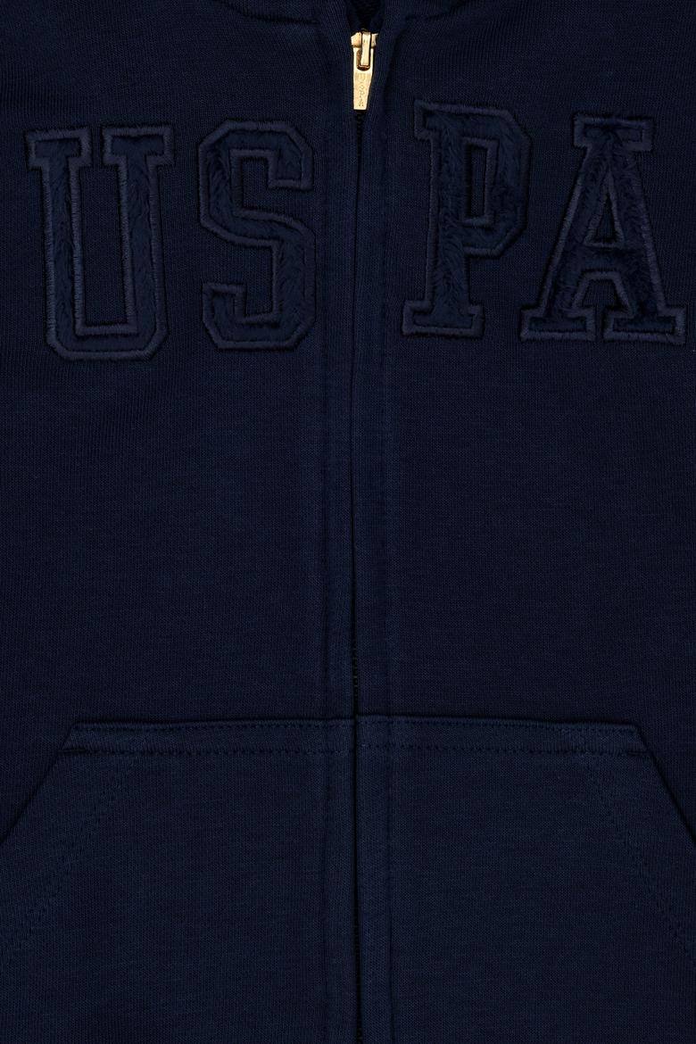 Çocuk Lacivert Fermuarlı Basic Sweatshirt - 50272613006