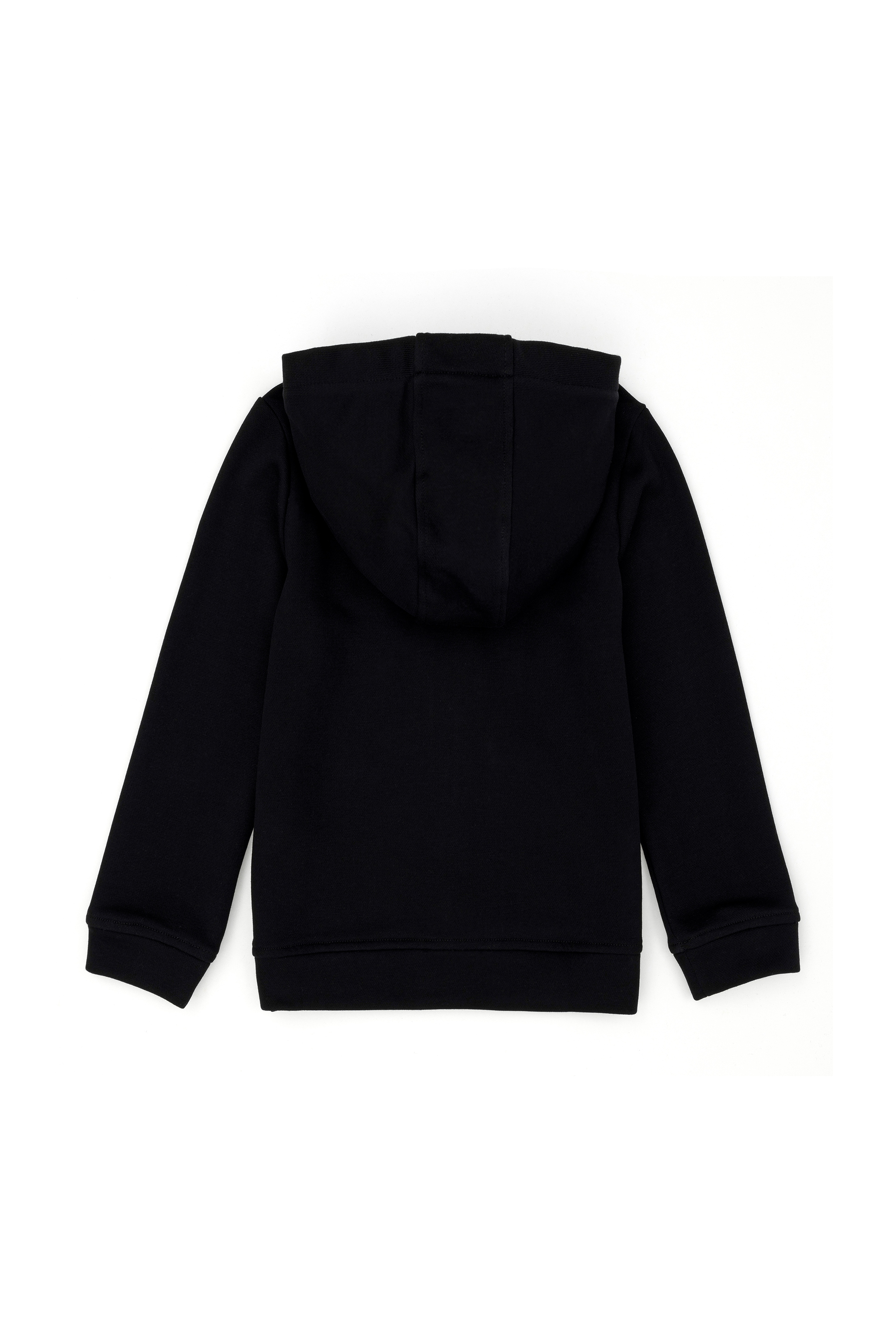 Çocuk Siyah Fermuarlı Basic Sweatshirt - Image 2