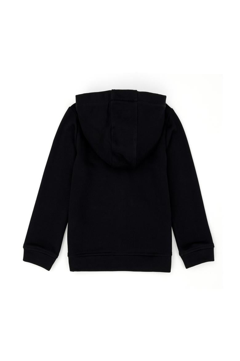 Çocuk Siyah Fermuarlı Basic Sweatshirt - 50272613036