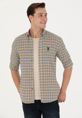 Erkek Yeşil Uzun Kollu Gömlek - 50272695015