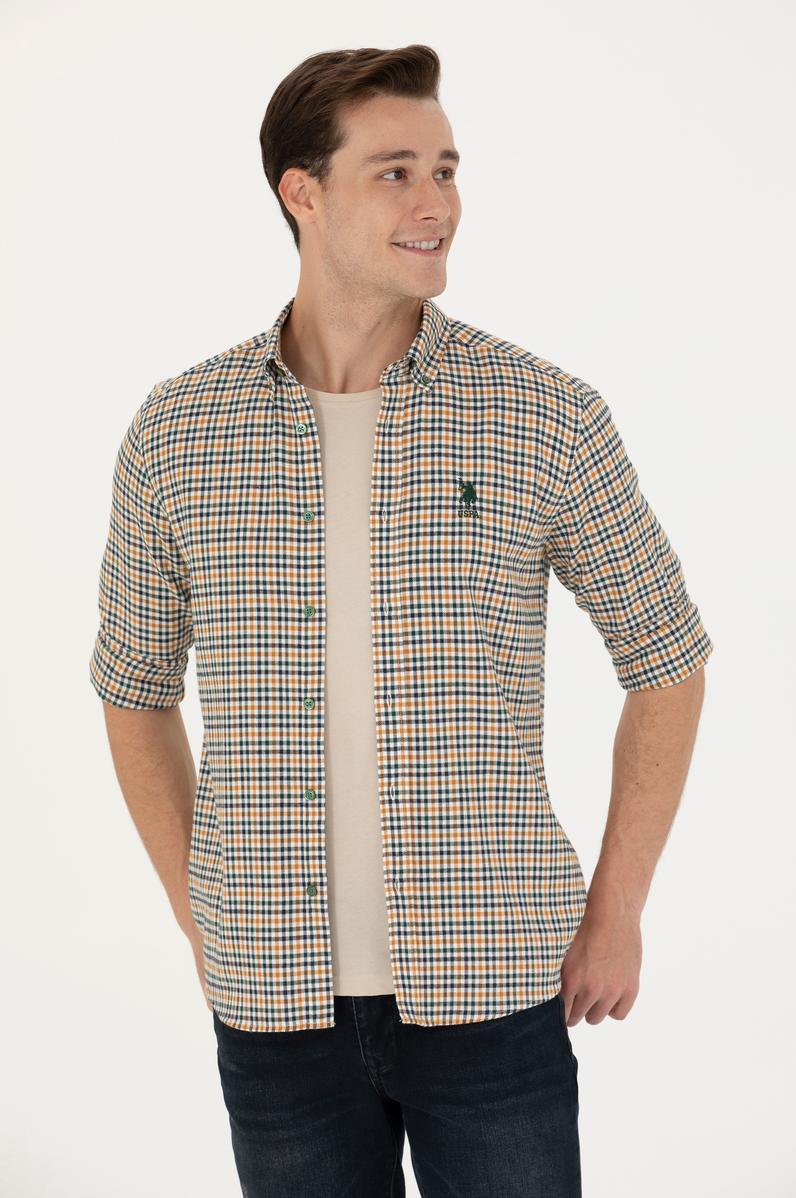 Erkek Yeşil Uzun Kollu Gömlek