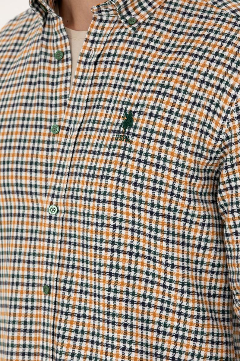 Erkek Yeşil Uzun Kollu Gömlek