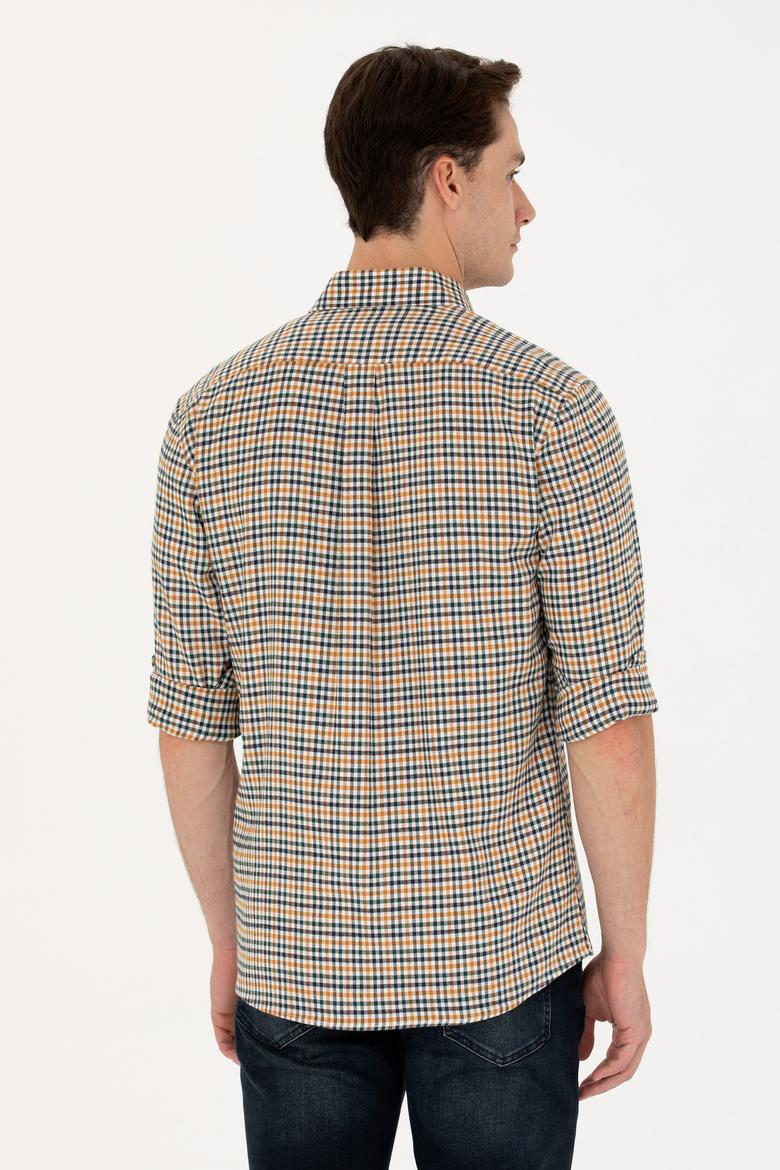 Erkek Yeşil Uzun Kollu Gömlek - 50272695015