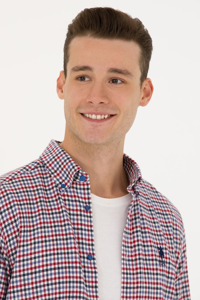 Erkek Saks Uzun Kollu Gömlek - 50272695024