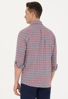 Erkek Saks Uzun Kollu Gömlek - 50272695024