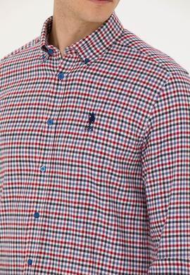 Erkek Saks Uzun Kollu Gömlek - 50272695024