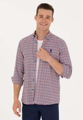 Erkek Saks Uzun Kollu Gömlek - 50272695024