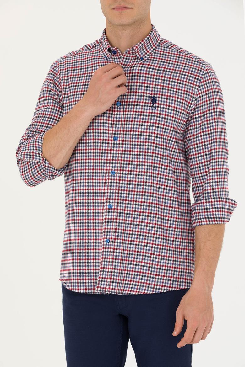 Erkek Saks Uzun Kollu Gömlek - 50272695024