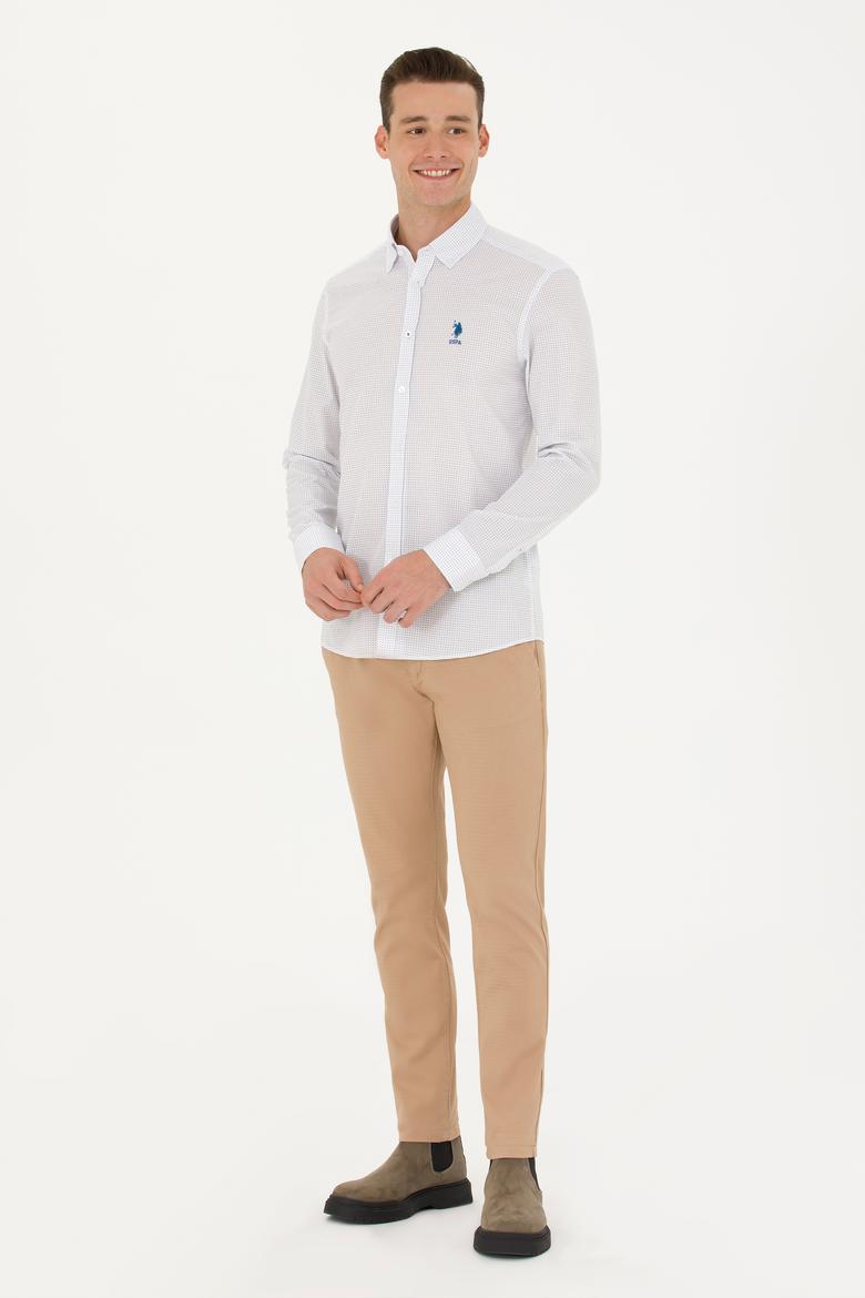 Erkek Saks Uzun Kollu Gömlek - 50272702013