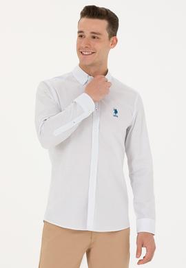 Erkek Saks Uzun Kollu Gömlek - 50272702013