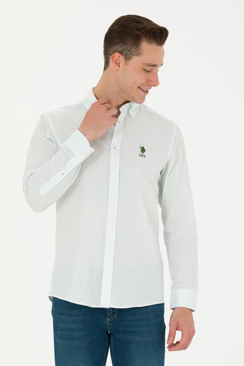 Erkek Yeşil Uzun Kollu Gömlek - 50272702021