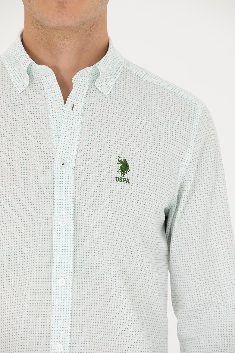 Erkek Yeşil Uzun Kollu Gömlek - 50272702021