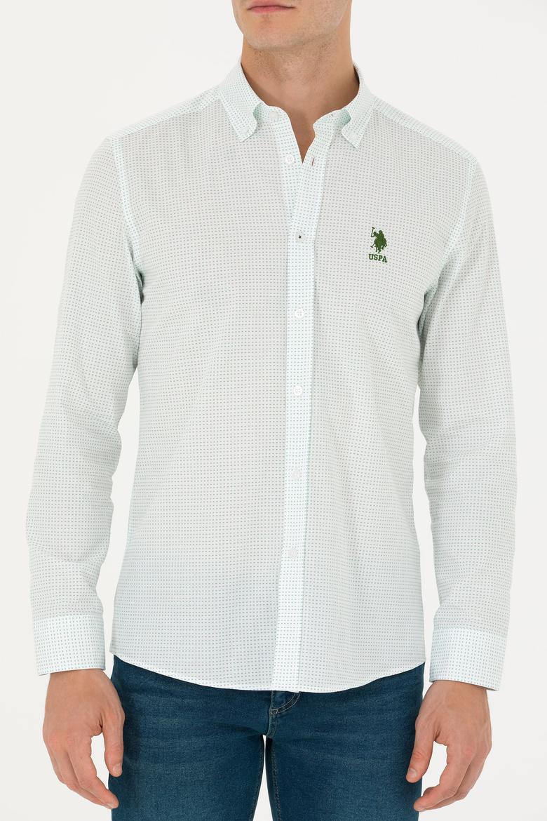 Erkek Yeşil Uzun Kollu Gömlek - 50272702021