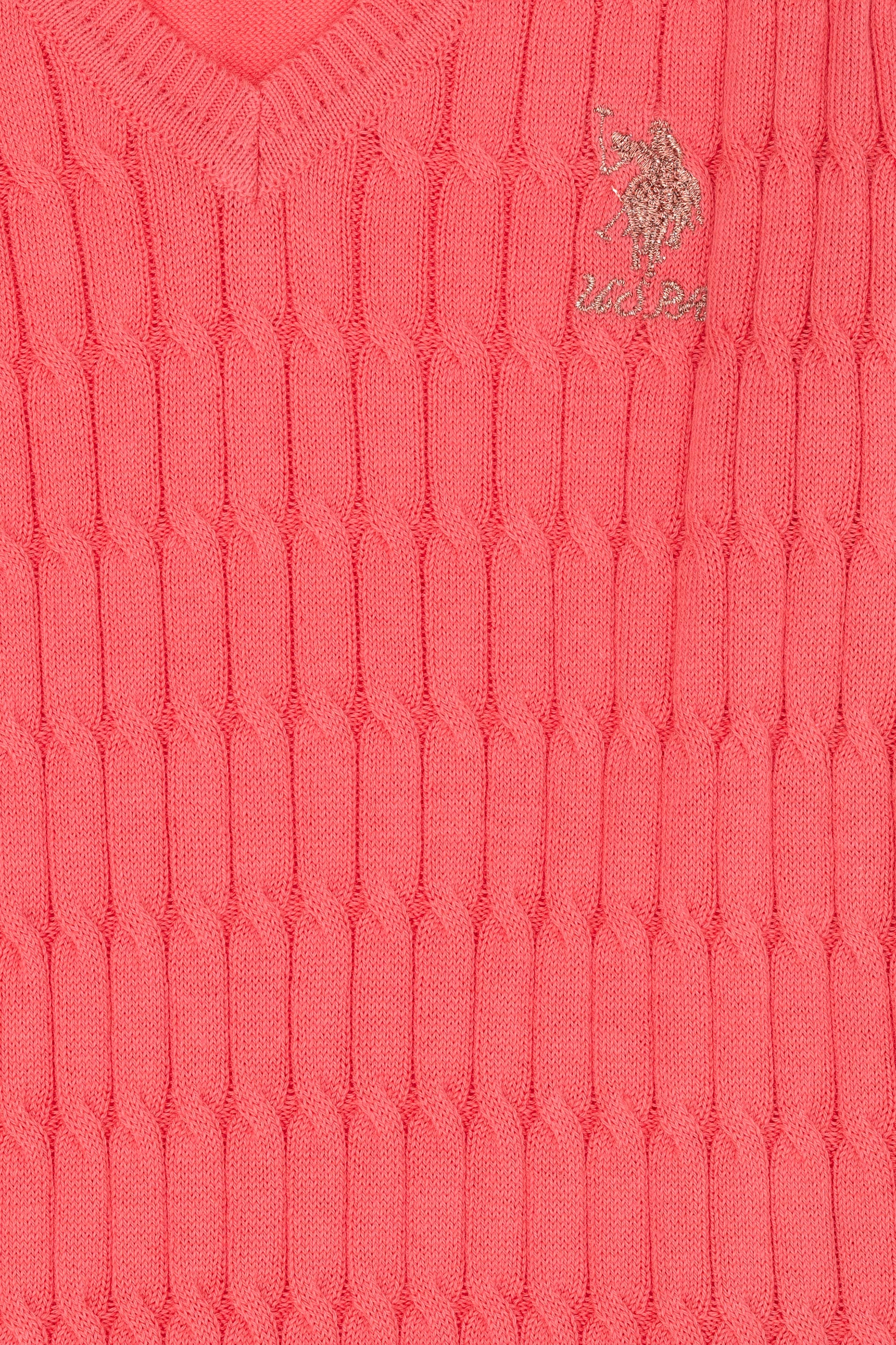 Kız Çocuk Pembe Basic Kazak - Image 3