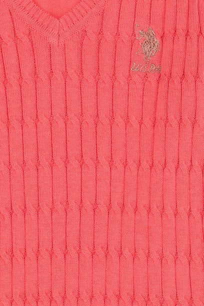 Kız Çocuk Pembe Basic Kazak