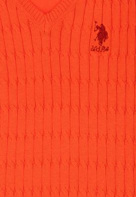 Kız Çocuk Turuncu Basic Kazak - 50275632036