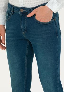 Erkek Yeşil Jean Pantolon - 50276164014