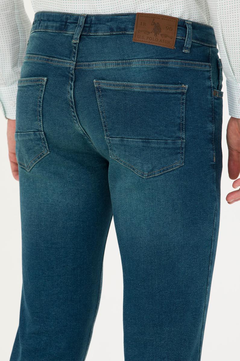 Erkek Yeşil Jean Pantolon