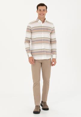 Erkek Taş Uzun Kollu Gömlek - 50277940013