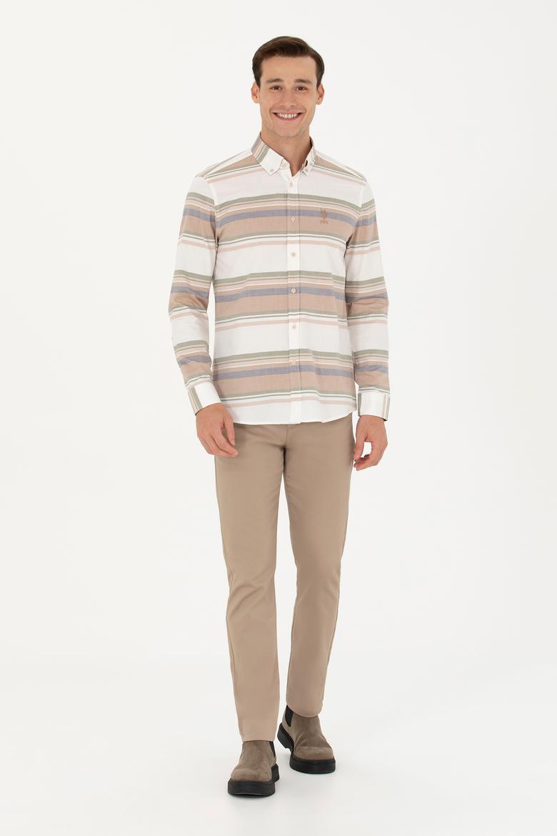 Erkek Taş Uzun Kollu Gömlek - 50277940013