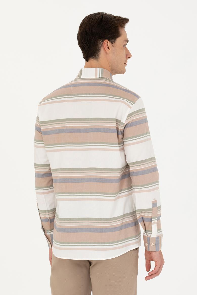 Erkek Taş Uzun Kollu Gömlek - 50277940013