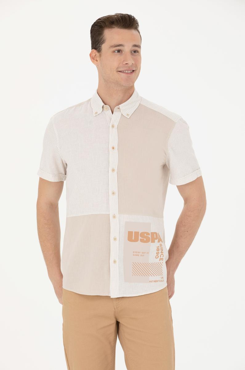 Erkek Taş Kısa Kollu Gömlek