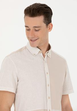 Erkek Taş Kısa Kollu Gömlek - 50263754015