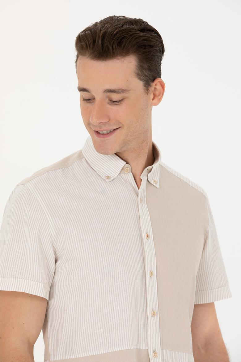 Erkek Taş Kısa Kollu Gömlek - 50263754015