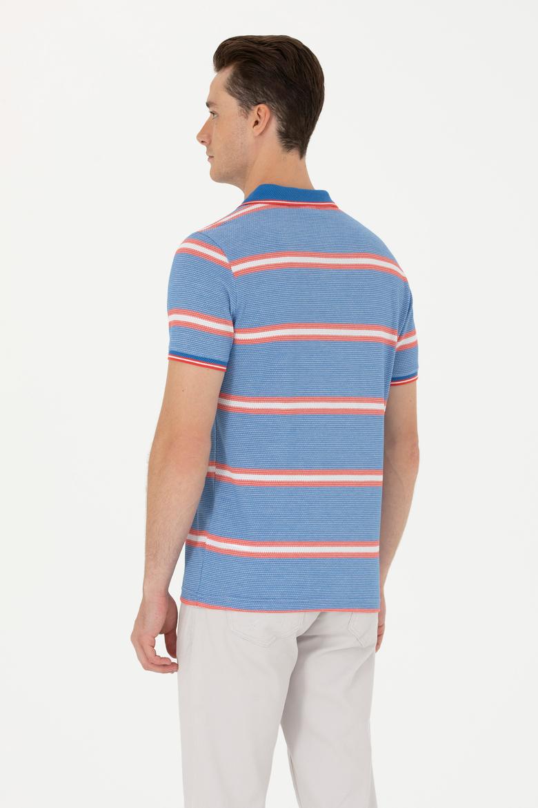 Erkek Saks Polo Yaka Tişört - 50263355035